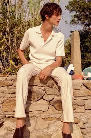 ART CLOTHIBG ARTICLE #5117 CREAM T SHIRT