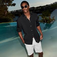 ART CLOTHING ARTICLE #5118 BLACK SHIRT