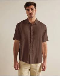 ART CLOTHING ARTICLE #5123 BROWN T SHIRT