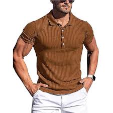 ART CLOTHING ARTICLE #5111 BROWN T SHIRT