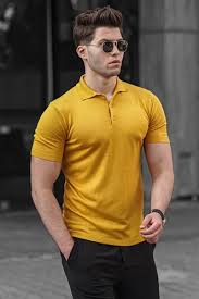 ART CLOTHING ARTICLE #5114 YELLOW SHIRT